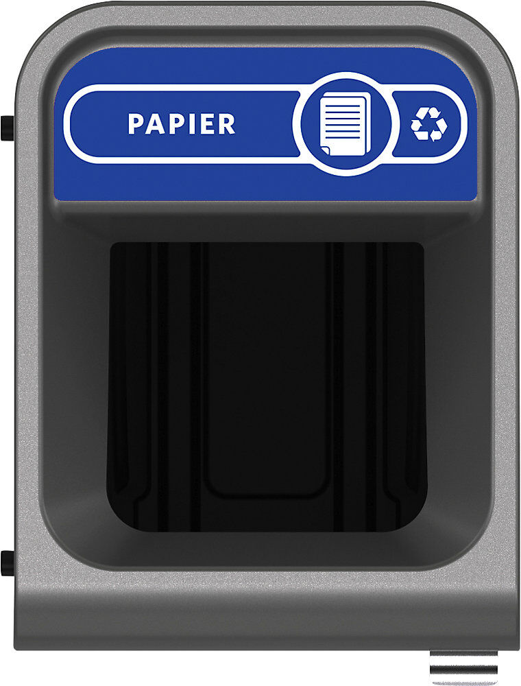 Wertstoffsammler Configure™, verzinkter Stahl, Volumen 87 l, blau Rubbermaid