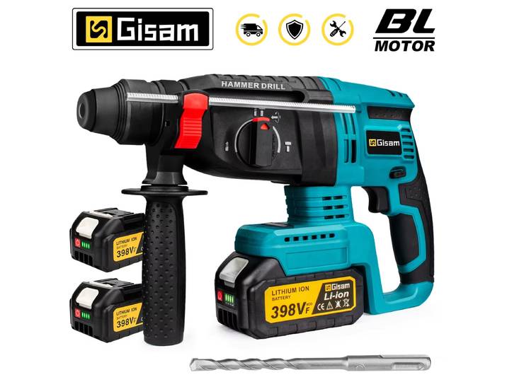 Gami 26MM perceuse à percussion électrique sans brosse multifonctionnelle sans fil marteau rotatif perceuse à percussion outil pour Makita 18V batterie broche