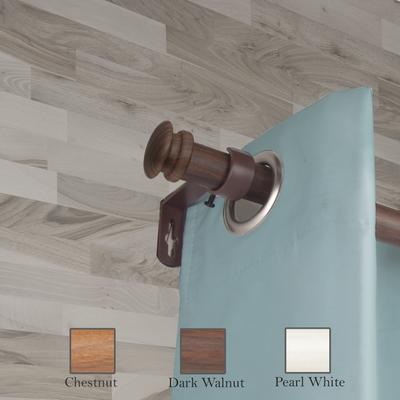 InStyleDesign Cher 1 inch Faux Wood Curtain Rod