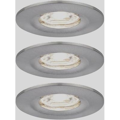 Paulmann 94301 EBL Nova mini Coin LED-Einbauleuchte 3er Set 4W Eisen