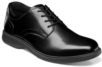 Nunn Bush Kore Pro Plain Toe Oxford Shoes - Mens 7.5 Black Oxford W