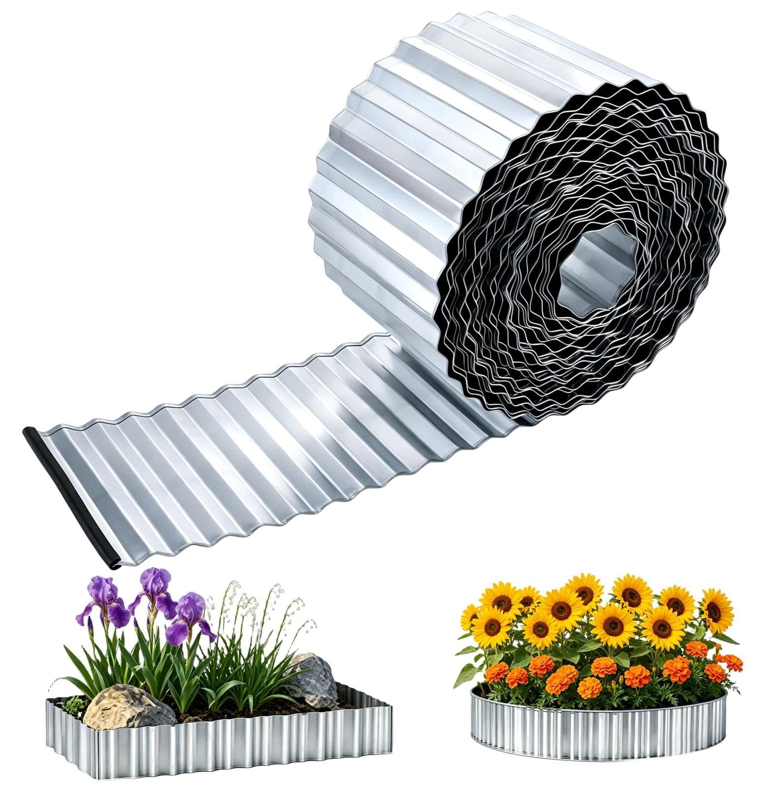 Flexibele en duurzame metalen grasmaaierrand Border-1-SL-20260403fa-A