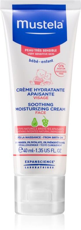 Mustela Bébé beruhigende und hydratisierende Creme für Kinder ab der Geburt 40 ml