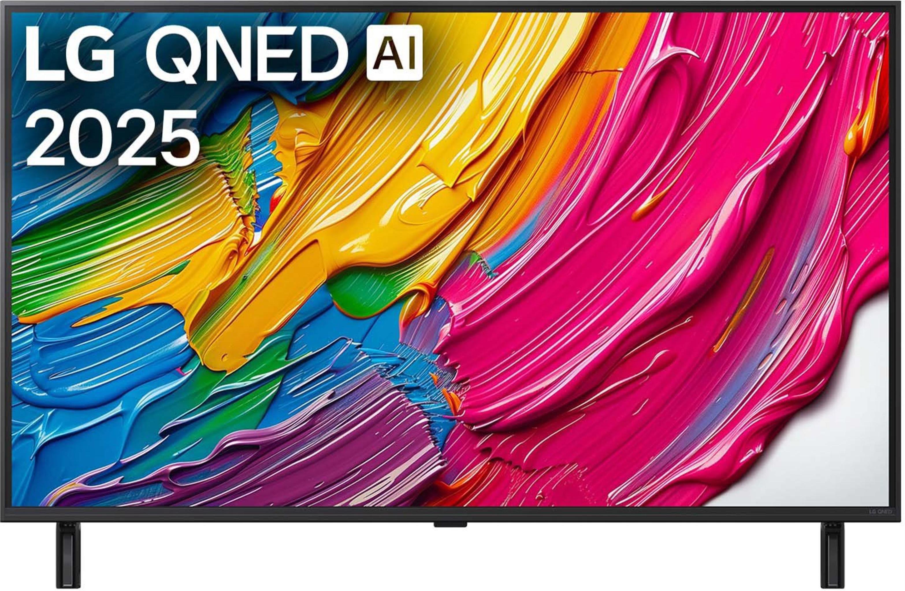 LG QNED AI 43QNED80A6A, 109,2 cm (43"), 3840 x 2160 Pixel, QNED, Smart-TV, WLAN, Schwarz