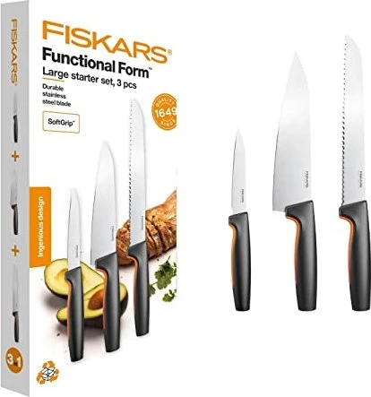 FISKARS Functional Form Starter Set, 3 Messer