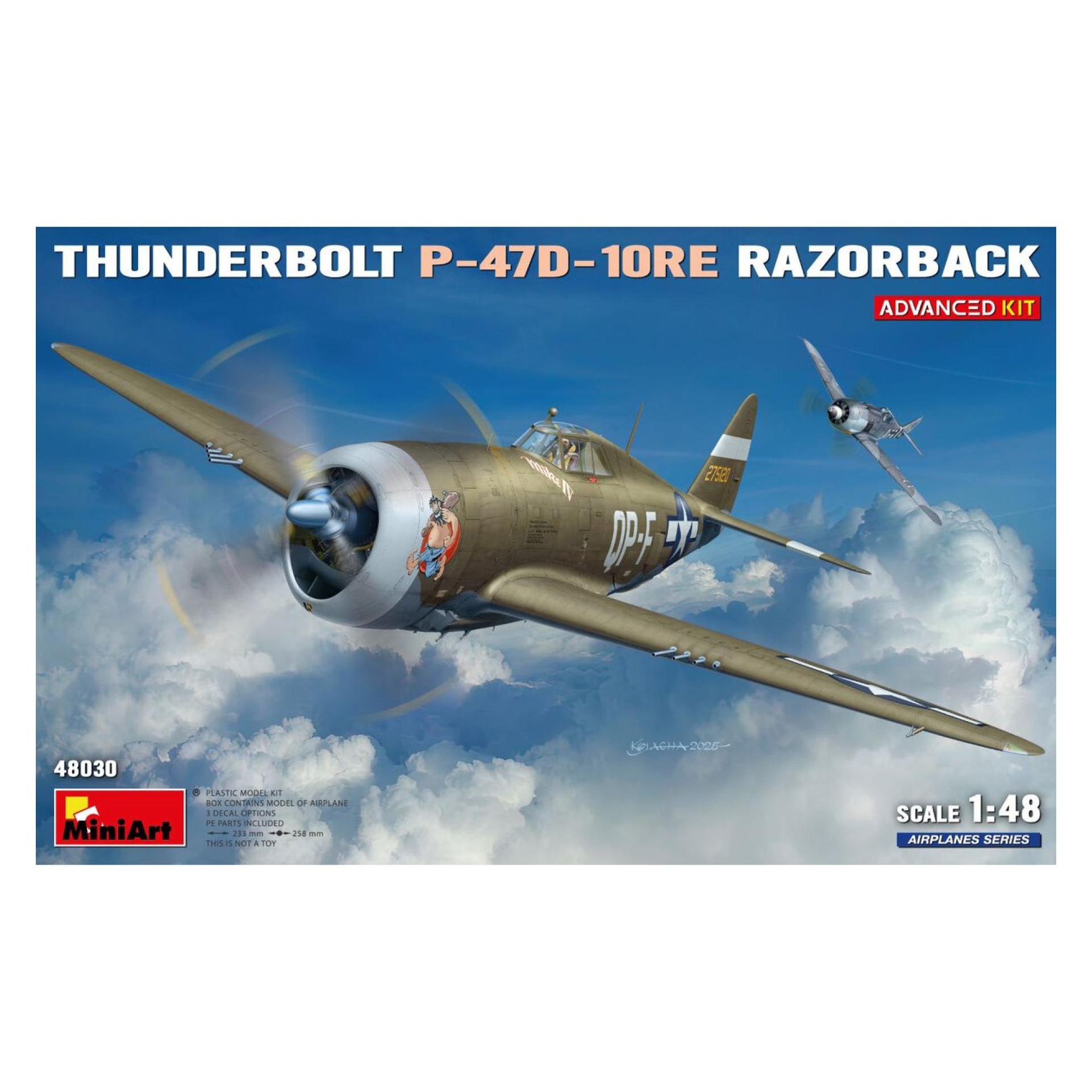 Mini art 1:48 Thunderbolt P-47D-10RE Razorback (550048030)