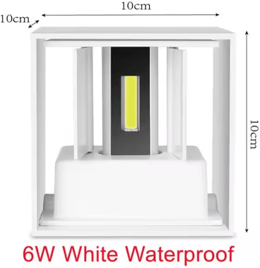 Inspire Curations 6W 12W IP65 LED Wall Light Modern Nordic Indoor Outdoor Sconce waterproof 6w natural White 4000k
