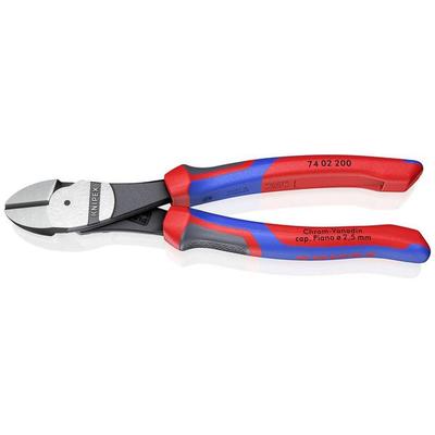 Knipex 74 02 200 Werkstatt Kraft-Seitenschneider mit Facette 200mm
