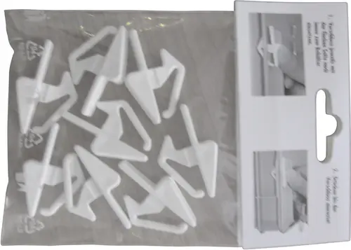 Alutec 05310 Schiebeverschlüsse für Kunststoffbehälter Weiß 8St.