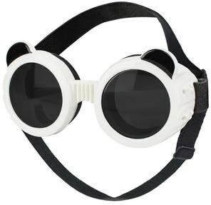 Inspire Select Windproof Pet Sunglasses Goggles Adjustable UV Protection Eyewear For Dogs & Cats black White