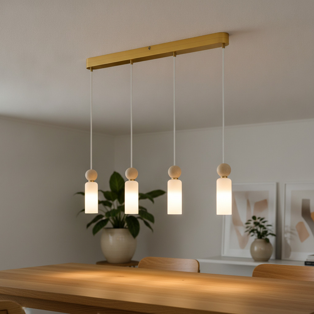 Lyora Hanglamp Filomena 4-lichts goud