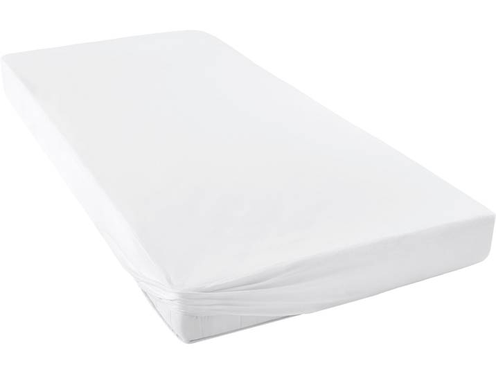 Spannbettlaken PRIMERA Max - Der Teamplayer , weiss (weiß), B:70cm L:140cm, Jersey, Obermaterial: 100% Baumwolle, Bettlaken, Spannbettlaken, FAMILIENHELD mit einem sicheren und komfortablen Schutz