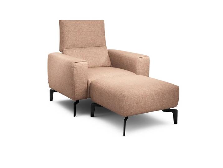 Sessel Cosy1, Sensoo, rosegold, Textil