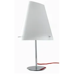 In-Tec Tischleuchte ERMES E27, 60W ohne Leuchtmittel Höhe 65cm, Durchm. 31cm Glas