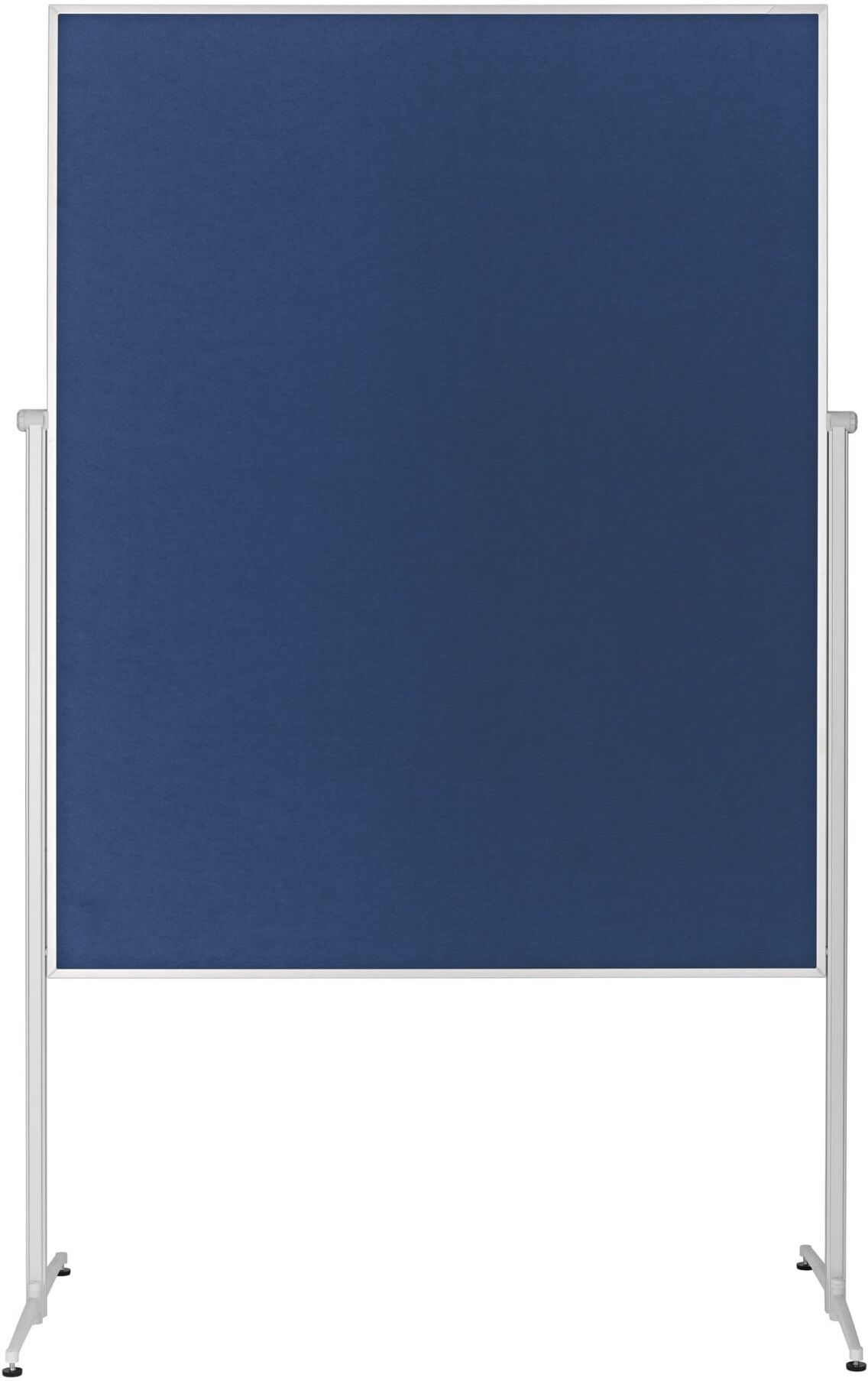 Magnetoplan Design-Moderatorentafel "evolution plus" einteilig, Filz blau, 1200 x 1500 mm ; HOLTZ (1151103)