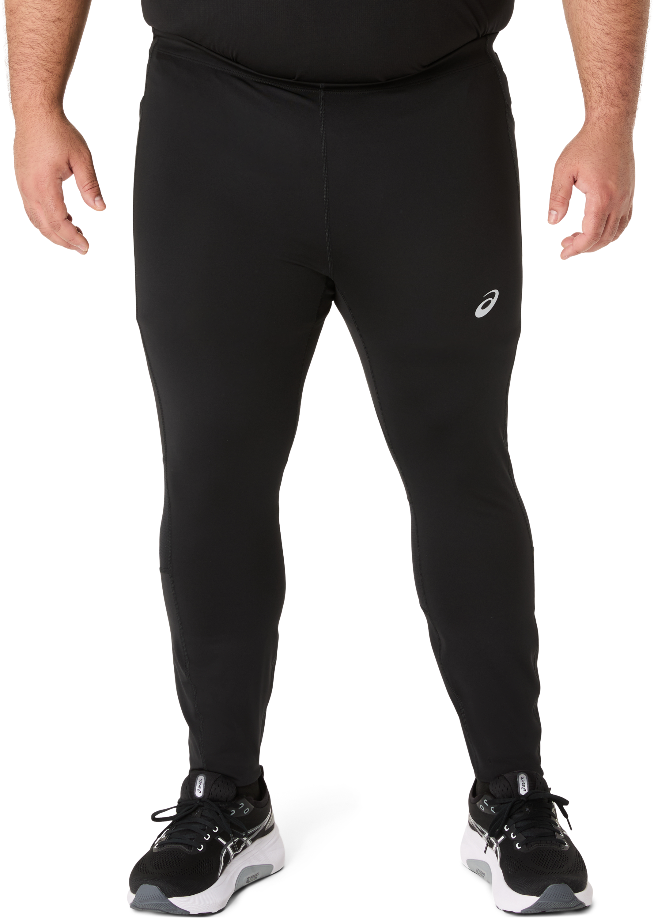 Lauftights ASICS "ASICS CORE TIGHT", Herren, Gr. S, N-Gr, schwarz (performance schwarz), Stoff, Obermaterial: 79% Polyester, 21% Elasthan, unifarben, Hosen Lauftights