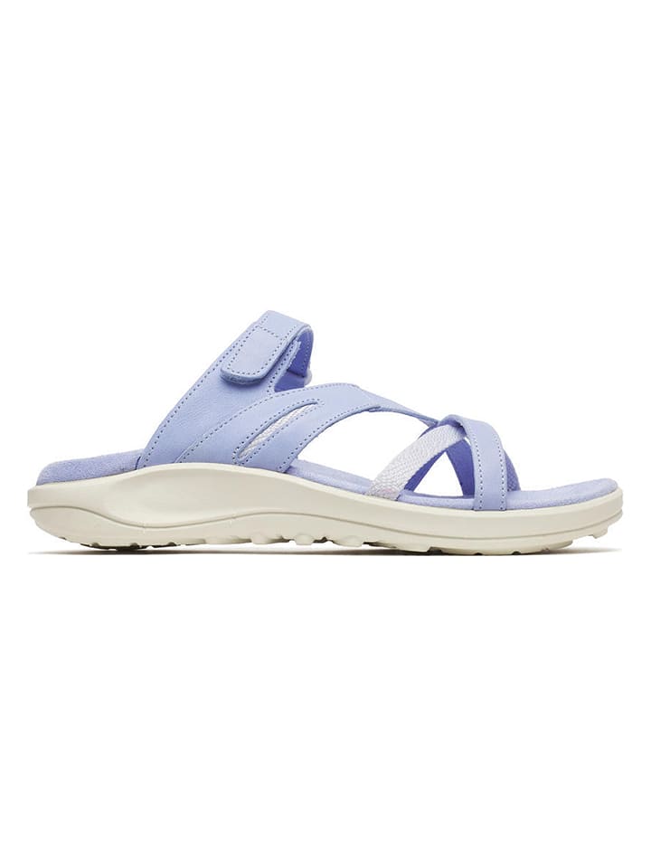 Merrell Leder-Pantoletten "District 4" in Hellblau - 36