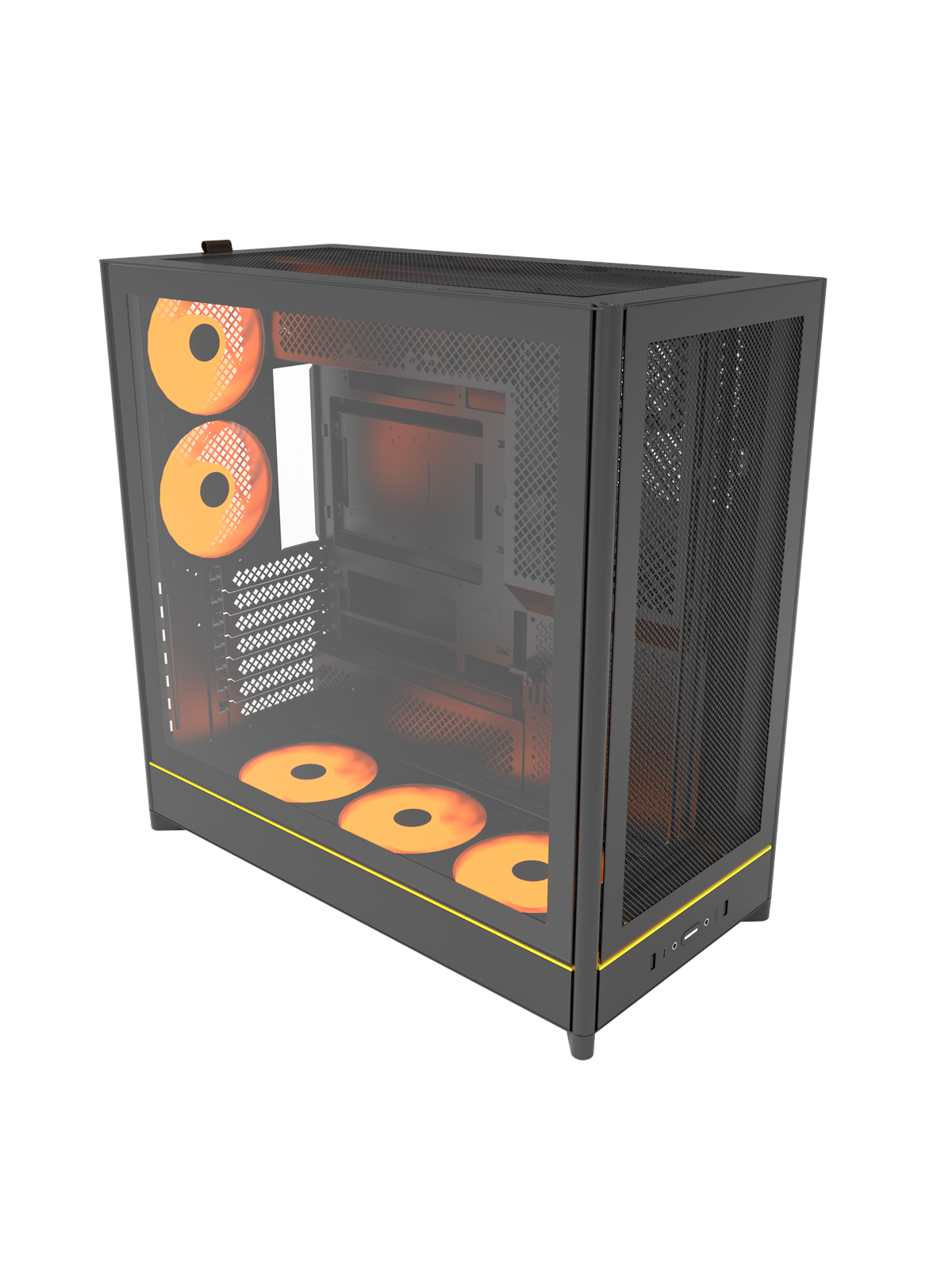 Montech HS01 PRO Mesh - Gehäuse - Miditower - Schwarz