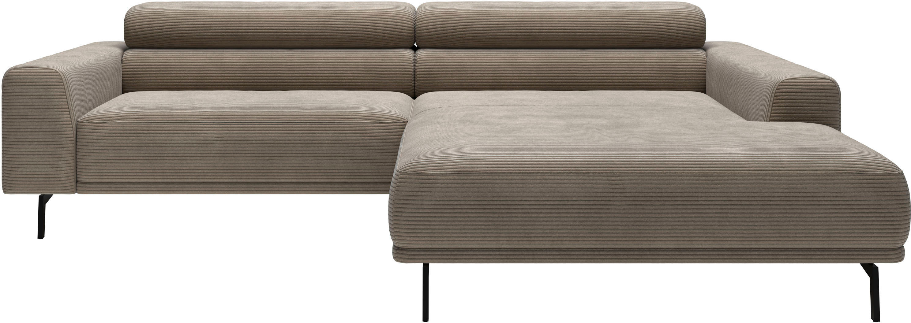 SCHÖNER WOHNEN-Kollektion "Tossa, Modernes Design trifft smarte Funktione, Breite 258 cm" Motorischer Sitzvorzug, Kopfteil-Funktion & Saugroboter-Höhe