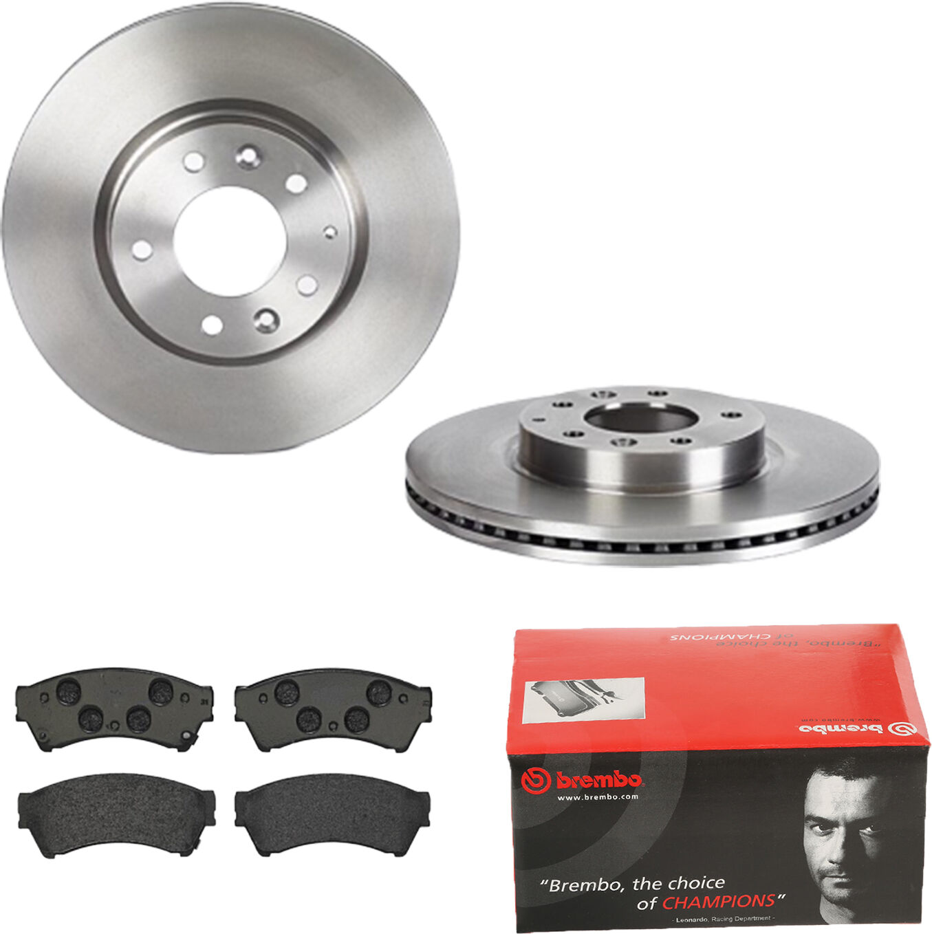 Brembo Bremsensatz, Scheibenbremse Bremsensatz-Vorderachse Ijdtidfb74 Vorderachse Innenbelüftet 299mm 25mm Für Mazda Ford Mercury (Faw) Mits