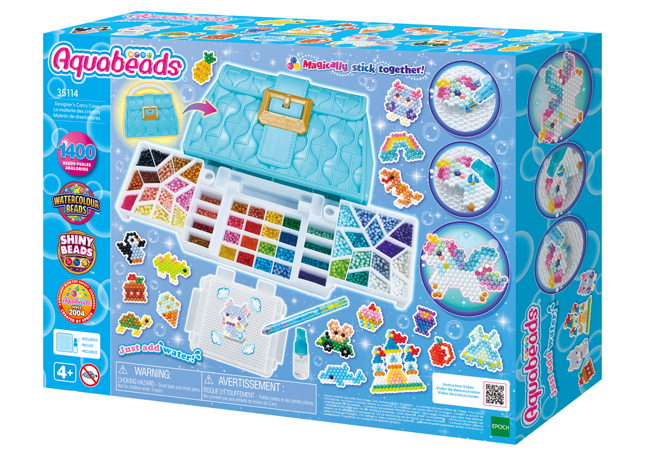 AQUABEADS Designer Handtasche Bastelset, wasseraktivierend