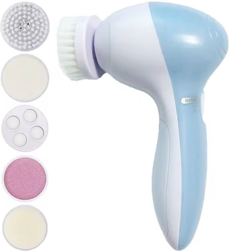 Modern Mode Marketplace Electric Facial Cleansing Brush For Deep Pore Care And Gentle Massage blue