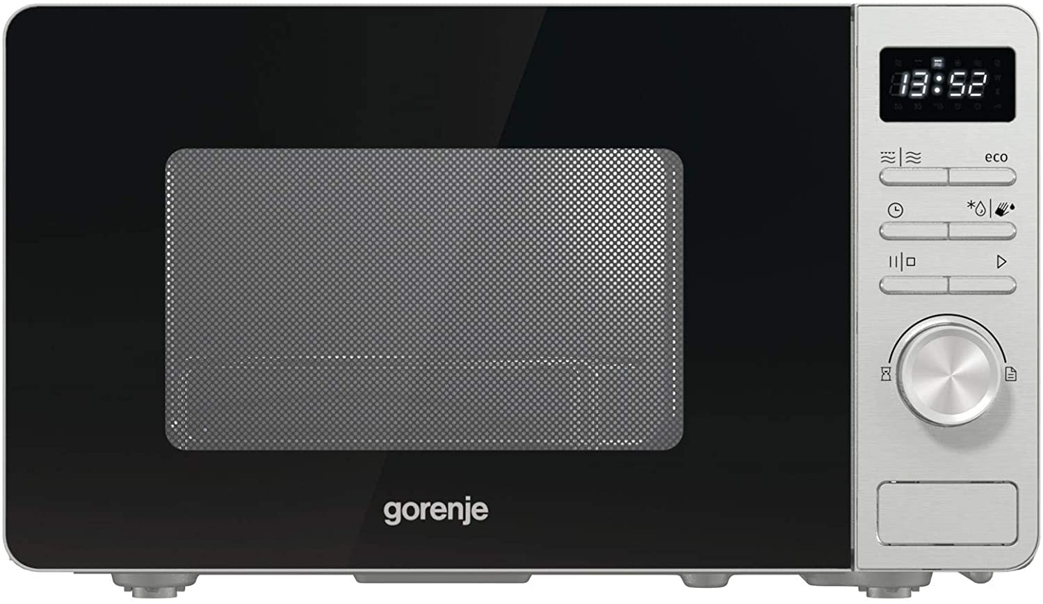 Gorenje M23XYZ MO23A4X ADVANCED LINE, Arbeitsplatte, Grill-Mikrowelle, 23 l, 800 W, Eingebautes Display, LED