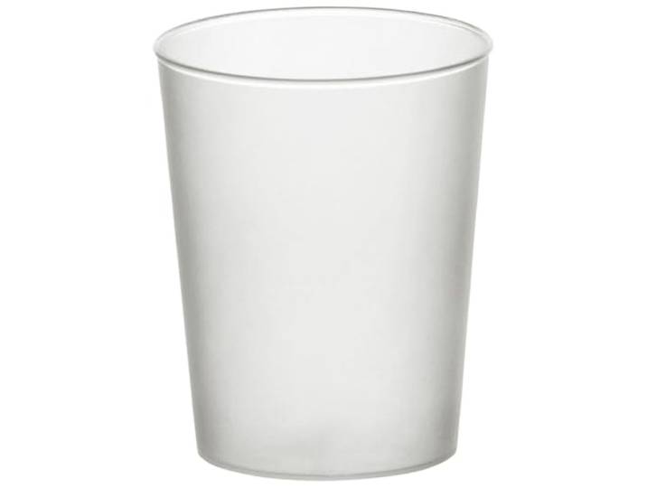PAPSTAR Kunststof borrelglas, 4 cl, gesatineerd