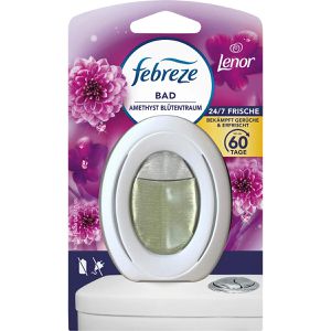 Febreze Raumduft Bad Lufterfrischer 2 in 1, Duftspender, 8 ml, Lenor Amethyst Blütentraum