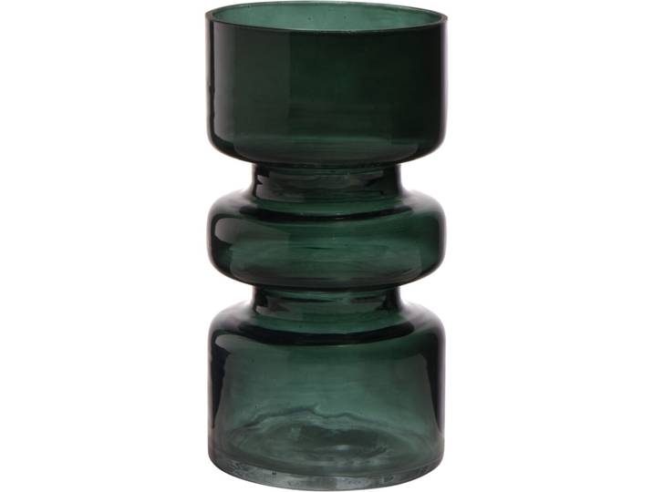 Vase Rim grün Glas H 17 cm - Vase