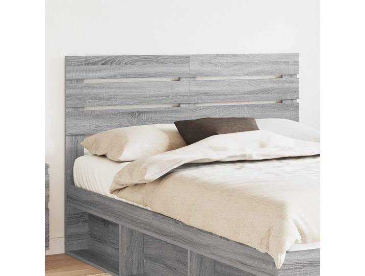 vidaXL Kopfteil Graues Sonoma Holzwerkstoff