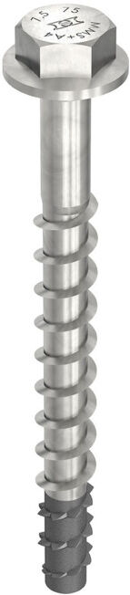 MULTI-MONTI-plus SS A4 7,5 x 105, tête hexagonale avec embase, 50 pcs. (MMS-plus-SS-7,5x105-A4) ; HECO (52794)
