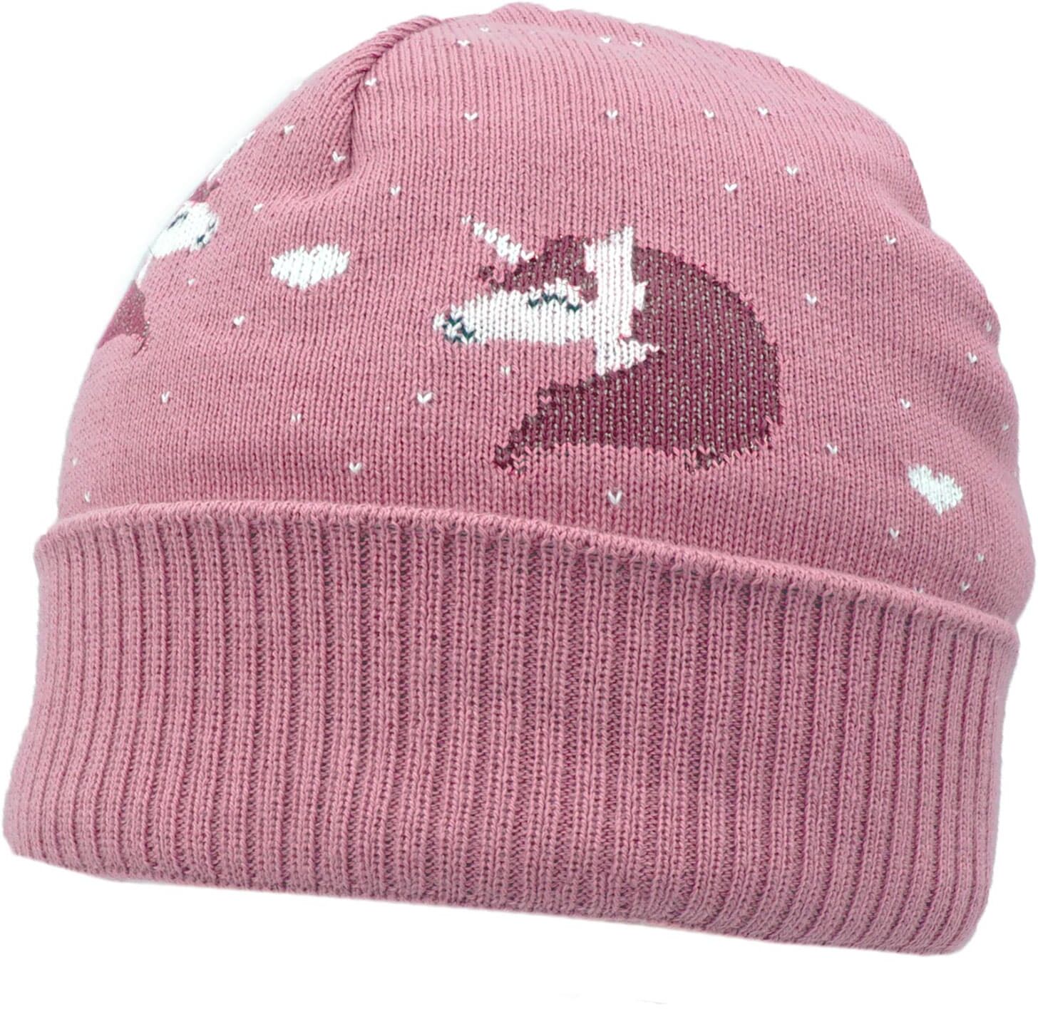 Strickmütze MAXIMO, Baby, Gr. 49/51, rosa (foxglove), Strick, Baumwollmischung, Mützen Strickmütze foxglove 49/51