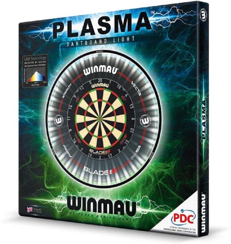 Dartscheibe WINMAU "Plasma Light Professional", schwarz (bunt), Zielscheiben, Dartscheibe bunt Einheitsgröße