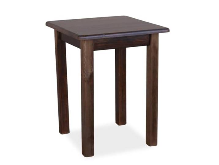 Metdrew Holzküchentisch Kiefernholz Tisch für 2 Personen Kleiner Tisch Wohnzimmertisch Esstisch aus Holz Tischplatte mit abgerundeten Kanten Maße: 60x60 Farbe: Braun (Walnuss)