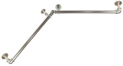 "InStyleDesign 1"" Blackout Corner Curtain Rod"