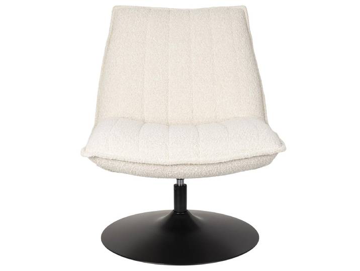 Loungesessel Jax – aus Bouclé in Weiß - Weiß - Luxusbetten24