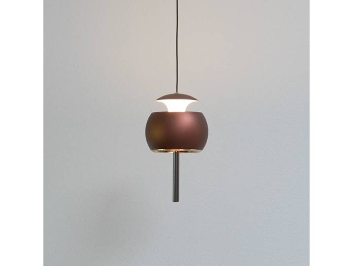 LOOM DESIGN Hängeleuchte Parachute, dimmbar, braun / rost, für Wohn- / Esszimmer, Aluminium, Design