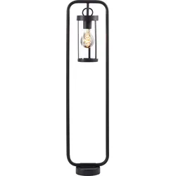 Brilliant  Sidney  Außenstandleuchte  85cm  schwarz/transparent