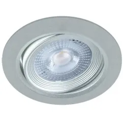 Verstellbare Deckenleuchte MONI LED Pendelleuchte rund 5W 4000K Einbauleuchte silber 03857