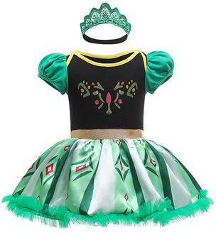 Top Demand Picks Baby Princess Outfit, Infant Tutu Dress, Snow Queen Romper, Birthday Costume 2pcs Anna A 3 6m