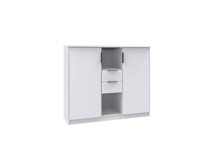 Highboard Nordy weiss Holzwerkstoff B 122 H 105 cm - Highboard