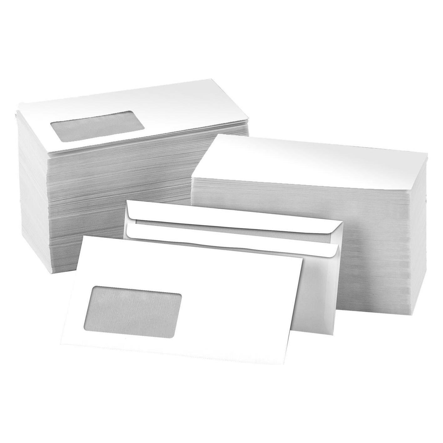Mailmedia Briefumschläge DIN lang mit Fenster 1.000 St. (DL, 1000x) (30041814)