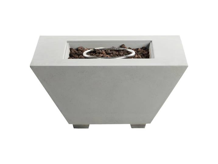 Beliani Feuerstelle Grau Katmai, Stein, 86x42x86 cm, Gartenmöbel, Feuerschalen & Feuerkörbe