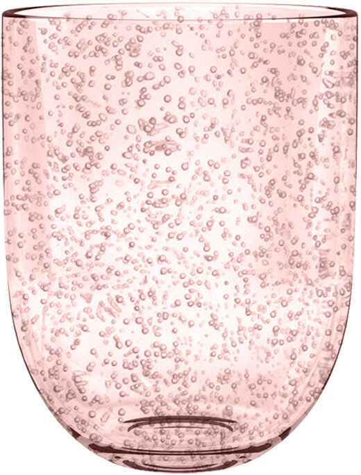 Symple Stuff Burnsdale 460ml Acrylic Drinking Glass Blush 460ml