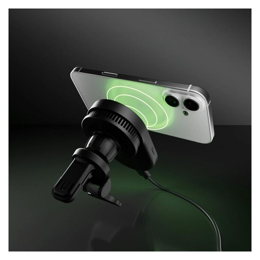 NoName SBS Magnethalterung mit Qi2.2 25W kabellosem Ladegerät mit aktiver Kühlung - Schwarz (65009028)
