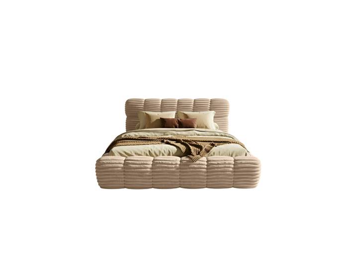 Fedve Polsterbett Wea 140x200 cm, Taupe, Greige, 140x200 cm, Schlafzimmer, Betten