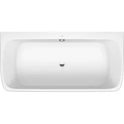 Duravit Collection One Badewanne, Vorwandversion, 1800x870x440mm, 2 Rückenschrägen, Weiß Matt, 700615000000000