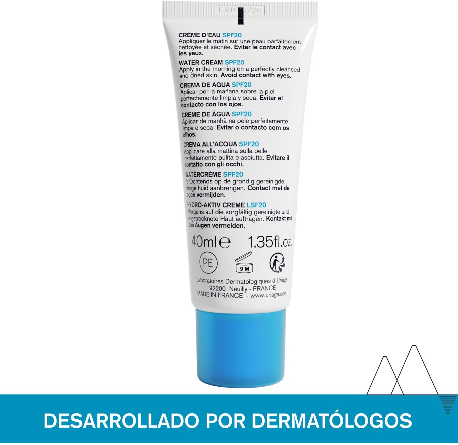 URIAGE Crema de agua ligera SPF20 40 ml