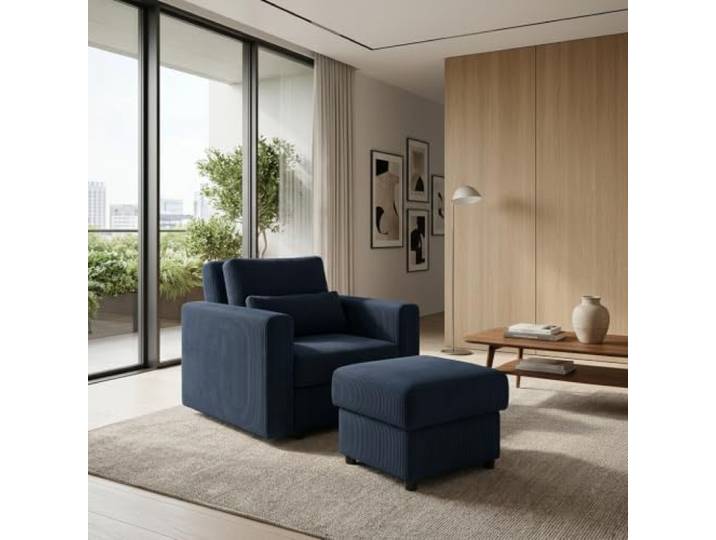 Family Meble Schlafsessel Komo Hunter mit Hocker – Variante Hunter 50